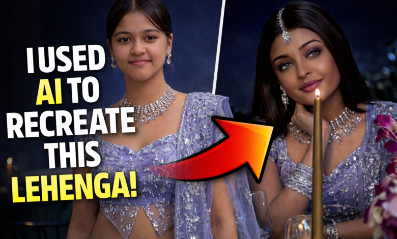 Lavender Blue Lehenga Photo Editing with Cinematic Bollywood Look BTW9