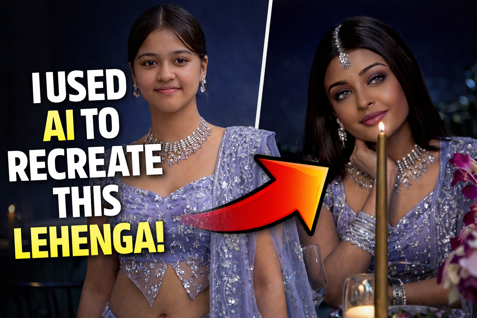 Lavender Blue Lehenga Photo Editing with Cinematic Bollywood Look BTW9