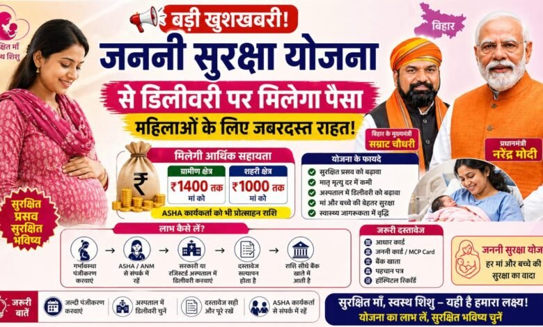 बड़ी खुशखबरी: Janani Suraksha Yojana से डिलीवरी पर मिलेगा पैसा – महिलाओं के लिए जबरदस्त राहत!