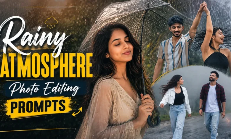 Rainy Atmosphere Photo Editing Prompts