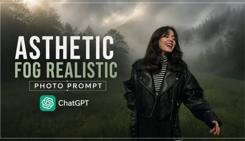 AI travel photo editing prompts for cinematic fog photography